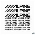 matrica. shop Alpine felirat szett - Szélvédő matrica