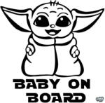 matrica. shop Grogu Baby on Board