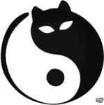 matrica. shop Yin-Yang Macska matrica