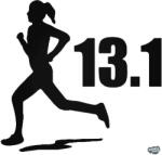 matrica. shop 13.1 Félmaraton női "1" matrica