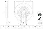 Bosch Disc frana BOSCH 0 986 479 F13 (0 986 479 F13) - automobilus