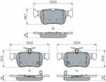 Bosch set placute frana, frana disc BOSCH 0 986 460 019 (0 986 460 019)