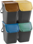 PRACTIC Set containere deșeuri, 4 bucăți, 25l, BINI (10100593) Cos de gunoi