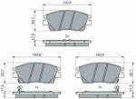 Bosch set placute frana, frana disc BOSCH 0 986 460 076 (0 986 460 076)