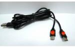 TRIPLE 9 Cablu USB de 120 cm și 2x USB de tip C1/43 (23464)
