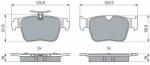 Bosch set placute frana, frana disc BOSCH 0 986 460 074 (0 986 460 074)