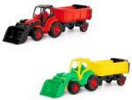 Toys Tractor cu incarcator si remorca, 86x22x26 cm, 7Toys
