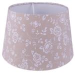 Clayre & Eef Lámpaernyő beige-fehér rózsás - 26x16cm