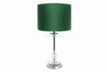  Monik asztali lámpa bársony búrával Sötétzöld 30x30x53 cm