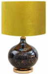  Katie 03 asztali lámpa bársony búrával Fekete/arany 40x62 cm
