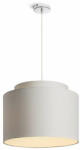 Rendl DOUBLE 40/30 lámpabúra Chintz világosszürke/fehér PVC max. 23W (R11553) - pepita
