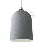 Creative-Cables Bell Xl Kerámia Lámpabúra Felfüggesztéshez - Olaszországban Gyártott Cement Hatás-fehér (ekcacebi)