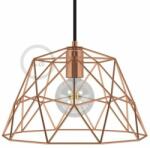 Creative-Cables Dome XL meztelen kalitkás fém lámpabúra E27 lámpatartóval réz (KPAM23VRL)