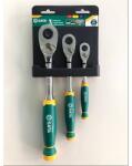 Sata racsni készlet 3 részes 1/4, 3/8, 1/2" 72 fog átkapcsolható ComfortGrip nyéllel (ST14901G)