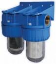 AquaMax Filtre de apă (cu cartușe filtrante) nylon + cărbune activ (filtrudublu5710 2520) Filtru de apa bucatarie si accesorii