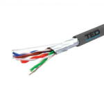 Ted Electric Cablu FTP cat. 5e cupru integral 0, 52 24AWG FLUKE PASS rola 305ml TED Wire Expert TED002396 BBB (A0115387)