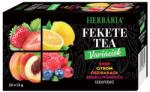 Herbária erdei gyümölcs, barack, citrom, eper ízű filteres fekete tea variációk 4x5filter