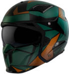 MT Helmets MT Streetfighter SV S P1R A9 levehető állú bukósisak fekete-barna-zöld