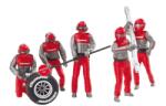 Carrera 21131 figurák - szerelők piros-ezüst ruhában (GCB1037) (GCB1037)