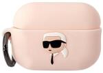  Airpods PRO 2 tartó: Karl Lagerfeld 3D Karl Head - pink szilikon tok