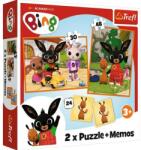 Trefl Bing és barátai puzzle és memória játék (226371) (T226371)