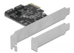 Delock 2x SATA bővítő kártya PCI-E (90431) (90431)