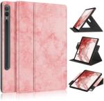  Husa flip Samsung Galaxy Tab S9 MARBLE roz