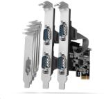 AXAGON 4x Soros port bővítő kártya PCIe (PCEA-S4N) (PCEA-S4N)