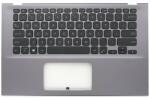 ASUS VivoBook 14 R424DA R424FA V412FA S412DA S412FA S412FJ S412UA series 90NB0KP2-R31US1 szürke amerikai angol (US) kiosztású billentyűzettel palmrest/topcase felső burkolat (CAS080189PRUS-002)