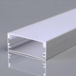 V-TAC 50mm széles, felületre szerelhető alumínium LED szalag profil fehér fedlappal 2m - SKU 23178 (23178)