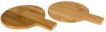 Everestus Set 2 platouri rotunde din lemn, Everestus, AE, bambus, lemn, saculet de calatorie inclus (EVE06-11295200) Tocator