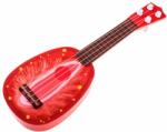  RAMIZ Gyermek műanyag gitár eper mintával (37 x 12, 5 x 4 cm)