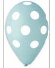  Lufi (gumi) 11" 10db/csomag pöttyös aquamarine - 11-printtelipottyos50 (LUFI856382)