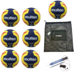 Molten Pachet 7 mingi handbal Molten X3400 aprobate IHF + pompa si sac (7xH3X3400-DHP-SPB)