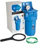 Aquafilter BIG BLUE 10", carcasa completa (cheie, manometru, suport) (FH10B1-B-WB) Filtru de apa bucatarie si accesorii