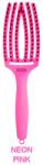 Olivia Garden Perie de Par Curbata Olivia Garden Fingerbrush Thinkpink Neon Pink