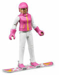 BRUDER - Figurina Femeie Cu Snowboard (BR60420) - dolo Figurina
