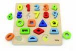 Viga Toys Puzzle 3D Numere si forme, Viga (50119) Puzzle