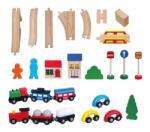 Viga Toys Set de trenulete din 49 de piese (56304) - dolo Trenulet