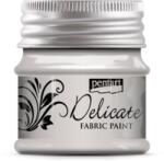 Pentart Delicate textilfesték 50 ml ezüst (33424)