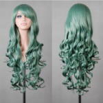 Női Cosplay Paróka Női Türkiz Zöld Hullámos Anime Manga Wig Harajuku stílusú