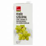 Coop szűrt fehér szőlőital cukorral és édesítőszerekkel 1 l