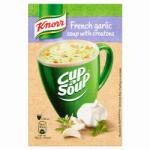 Knorr Cup a Soup instant fokhagymakrémleves zsemlekockával 18 g - cooponline