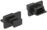 Delock 64011 Porvédo USB 2.0 Mini-B típusú kimenethez fogantyúval 10 db fekete (64011)