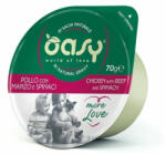 OASY Cat Tálka More Love Chicken&Beef&Spinach 70g