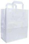 Label Print Pungi hartie cu maner banda, 32+16 x 39 cm, hartie alba 80g (AJ800514126)