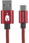 Spartan Gear Кабел Spartan Gear, от USB A(м) към USB C(м), 2m, червен