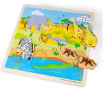Bigjigs Toys Jigsaw puzzle cu sunet Safari (DDBJ34034)