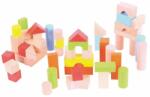 Bigjigs Toys Bigjigs Baby Cuburi colorate într-o găleată de 50 buc (DDBB067)