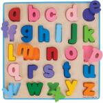 Bigjigs Toys Bigjigs Baby Puzzle din lemn Alfabet litere mici (DDBB106)